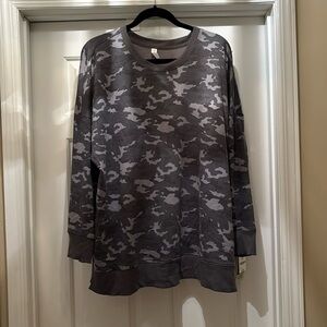 Camo Long Sleeve Sweatshirt